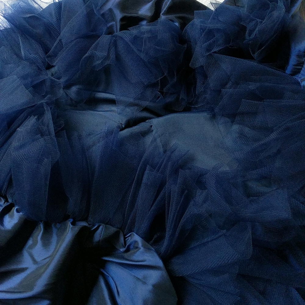 B2 Prom Homecoming Wedding Evening Strapless Dress Midnight Royal Blue Sz6 NWOT - Picture 7 of 12